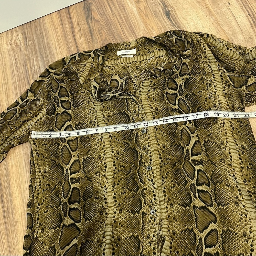 Isabel Marant Snake Skin Python Silky Button Up L… - image 8